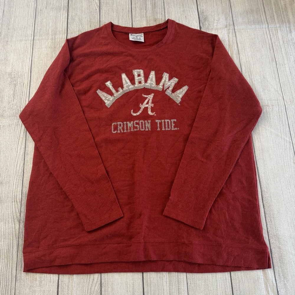 Champion Alabama Crimson Tide Shirt Mens Extra Large Size 2XL Long Sleeve NCAA‎